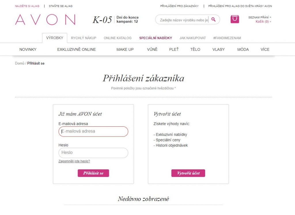 Avoncosmetics oficiální stránky