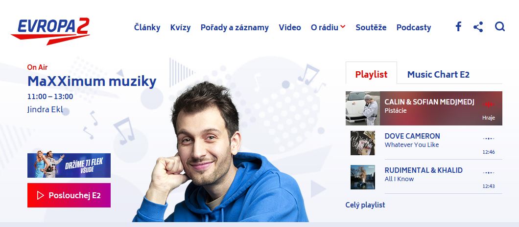 Evropa 2 online rádio