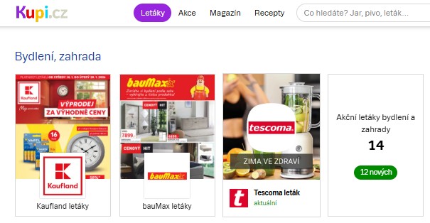 Kupi.cz - letáky, slevy, akce