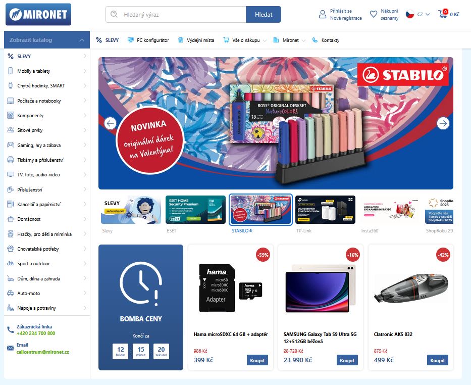 Mironet přihlášení se