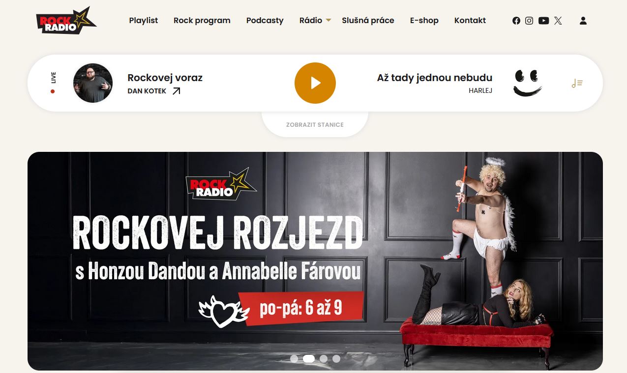 Rock rádio online poslech