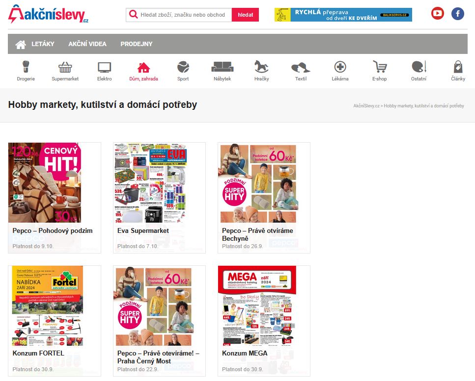 Akční slevy a letáky