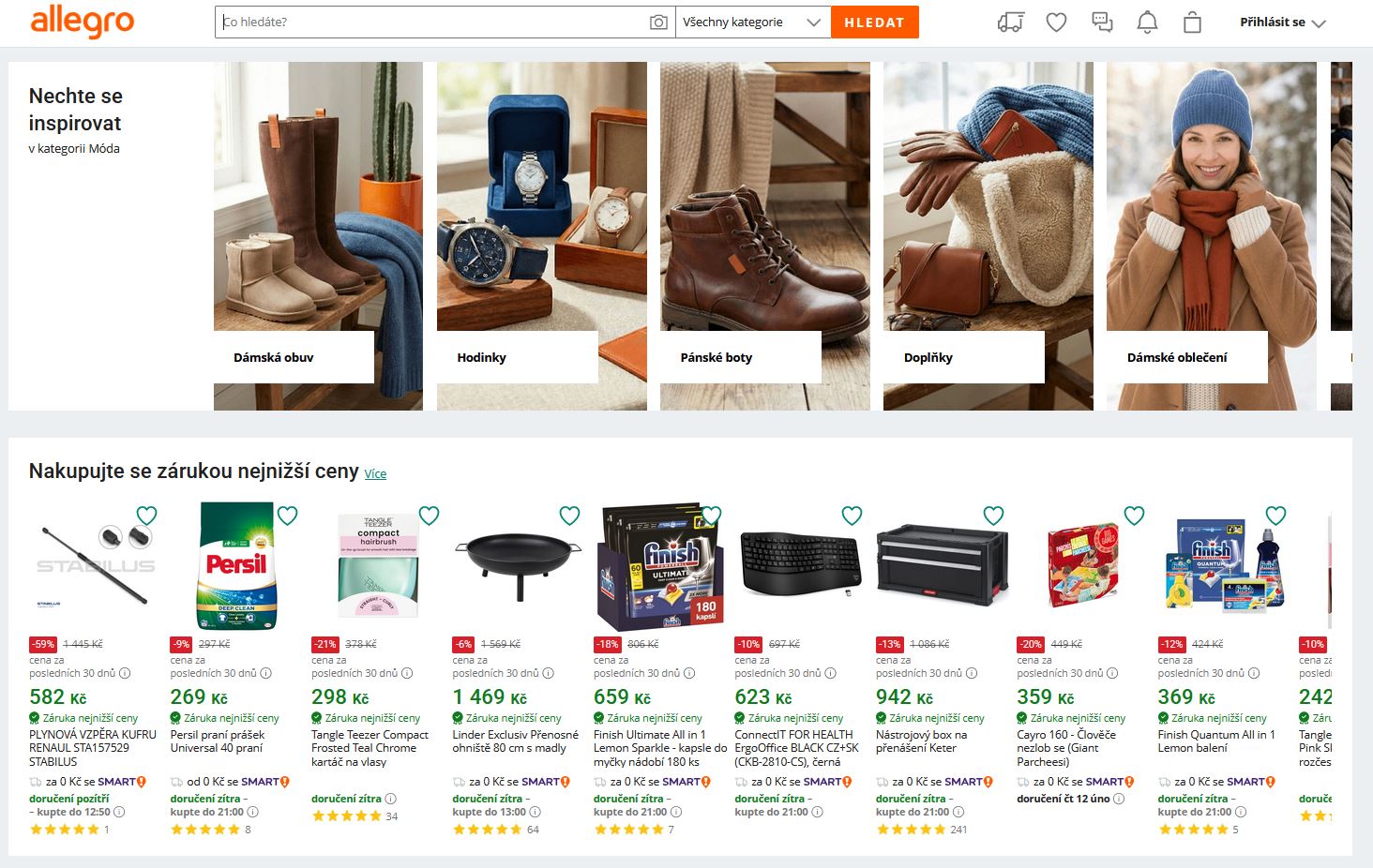 Allegro - nech se inspirovat k nákupu