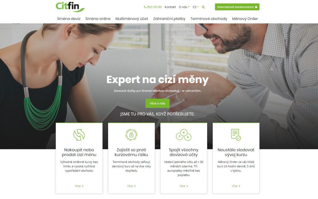 Citfin - finanční služby, kurzy, směna deviz