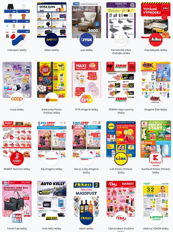 iLetaky.cz - letáky, akce, slevy, přihlášení