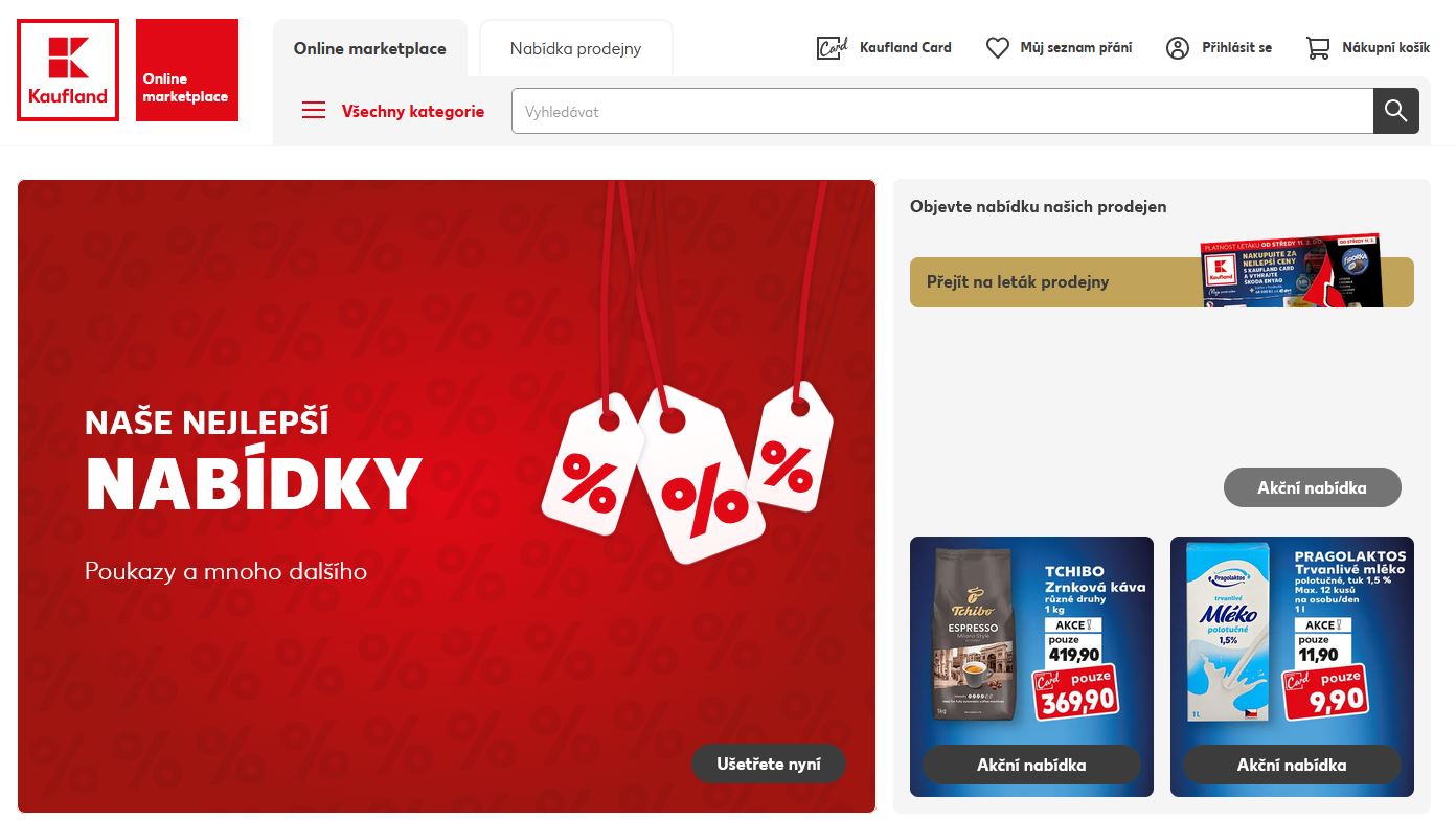 Kaufland slevy akce přihlášení letáků