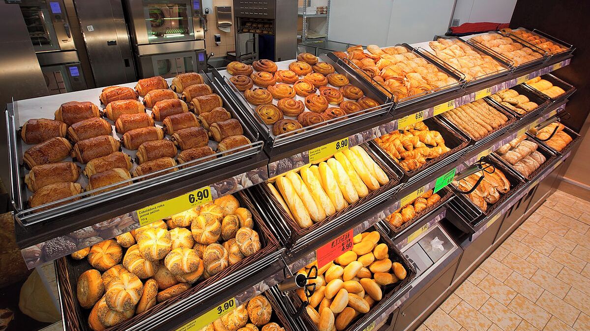 Lidl pečivo supermarket