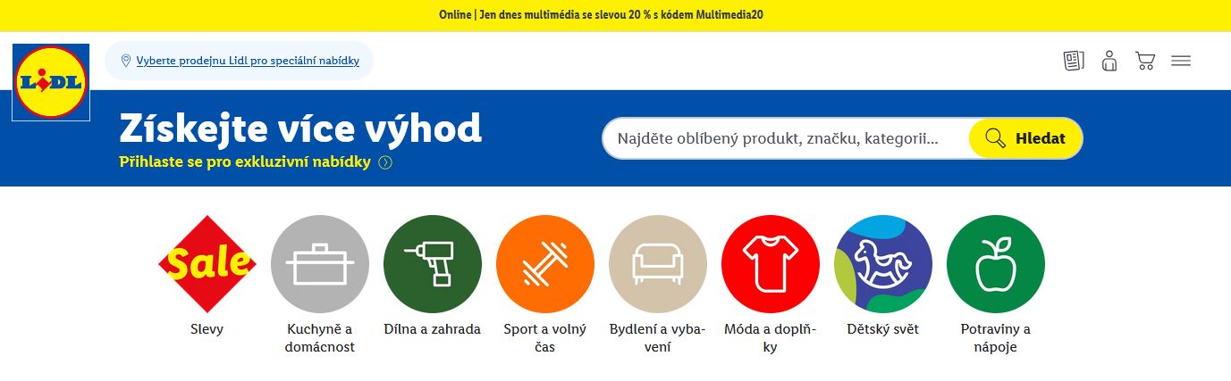 Lidl slevy akce přihlášení letáků