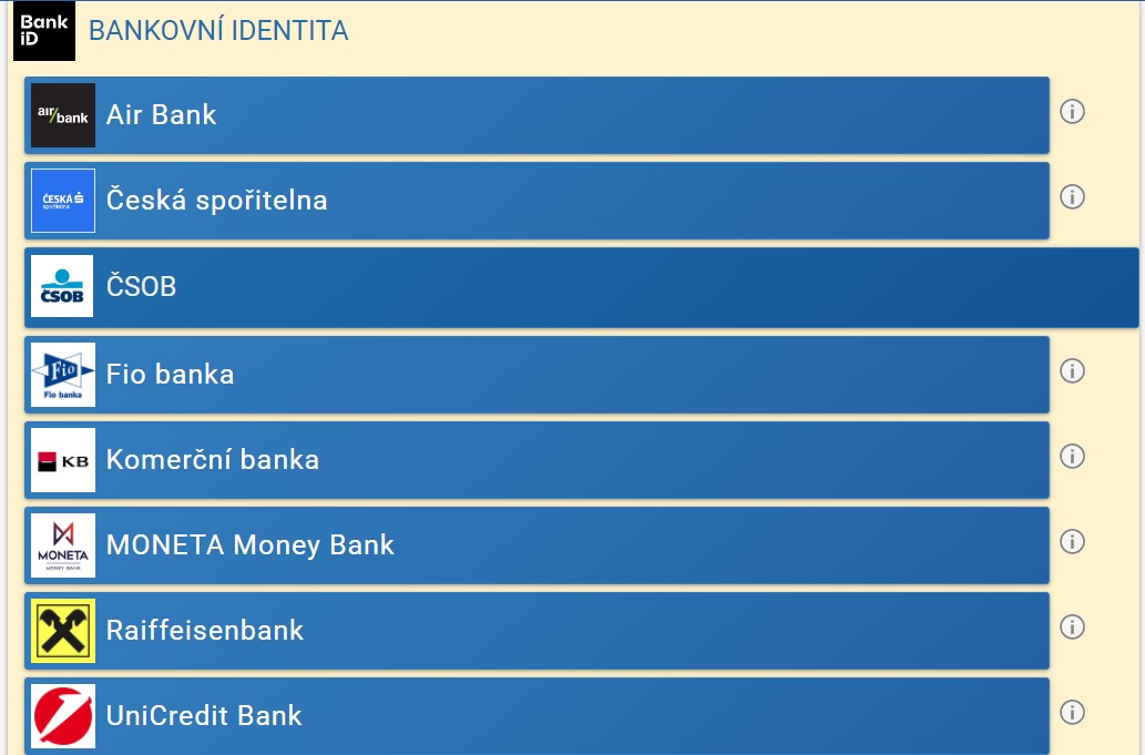 Bankovní identita občana