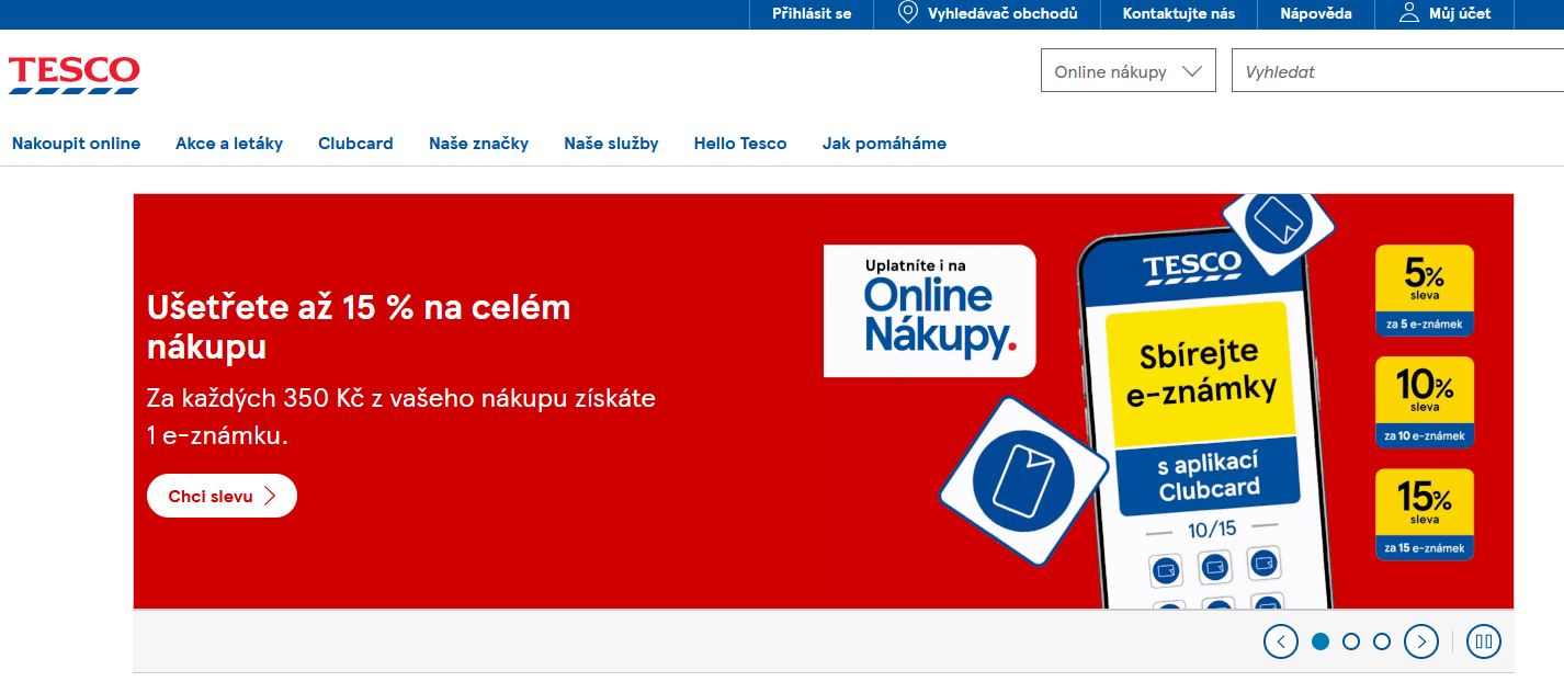 Tesco Slevy akce a přihlášení letáků